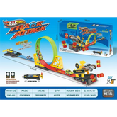 Racing Track Attack Playset – 360° Loop Car Track with Launcher & Die-Cast Car (DIY 2.0 Series)